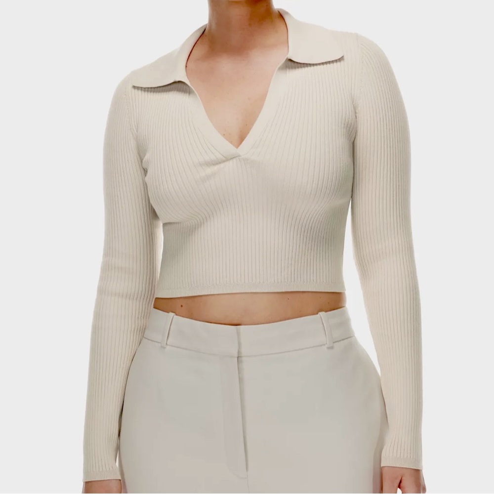 Aritzia Babaton Sculpt Knit Longsleeve - New